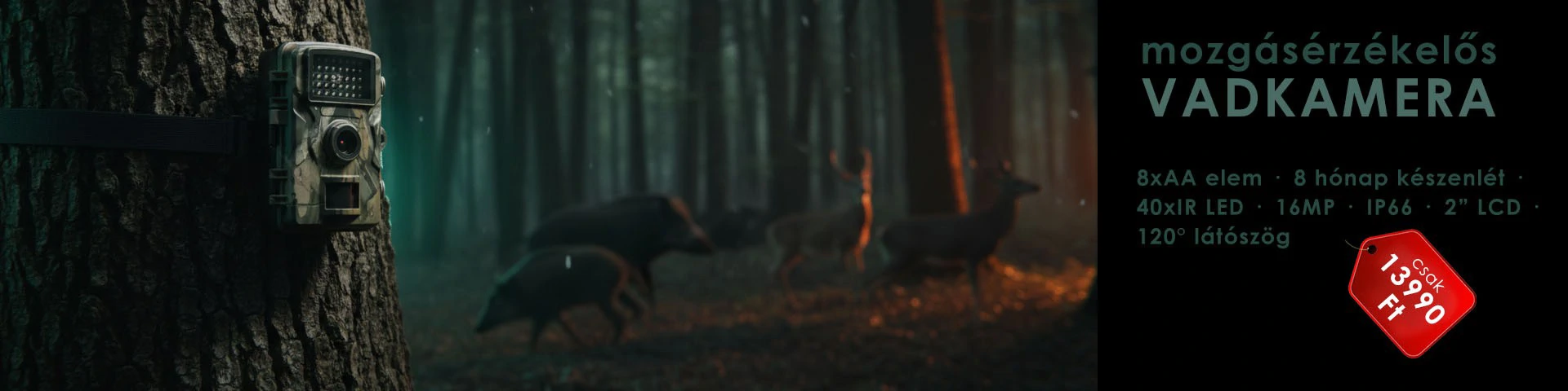 mozgásérzékelős vadkamera
