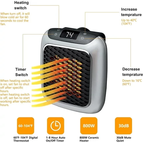 Handy Heater mini hősugárzó (800W)