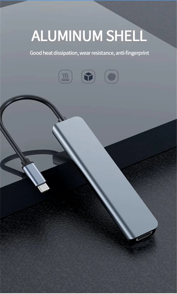 Mini 7-in-1 USB docking station