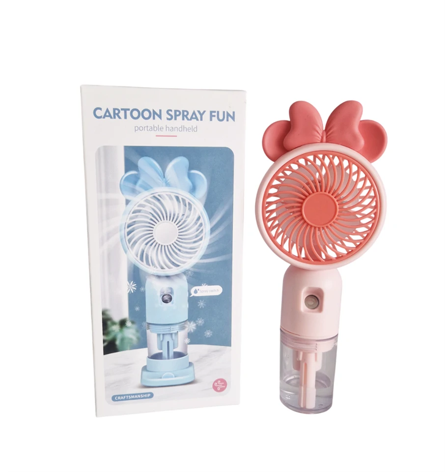 Akkus kézi ventilátor párásítóval