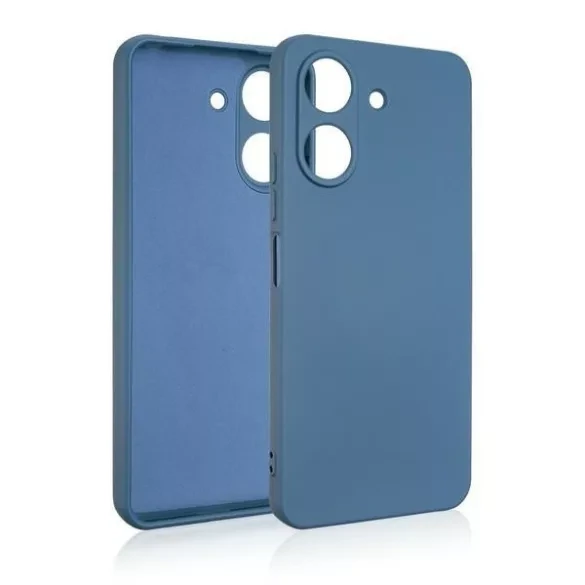 Beline Silicone tok + 3x üvegfólia - Xiaomi 13C/Poco C65 kék
