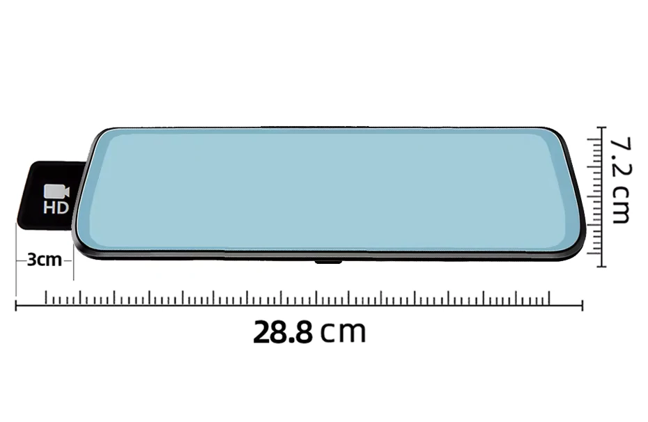 9.66" kamerás visszapillantó tükör 