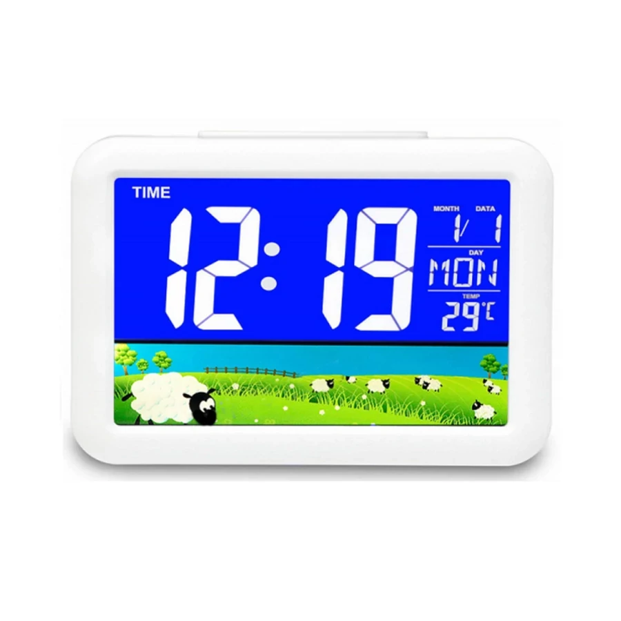 7002WJ színes LCD kijelzős LED óra