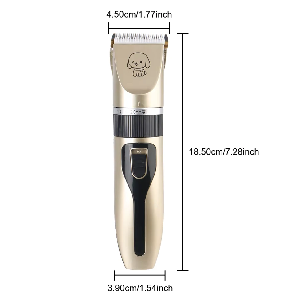 Akkumulátoros kisállat trimmer kit 