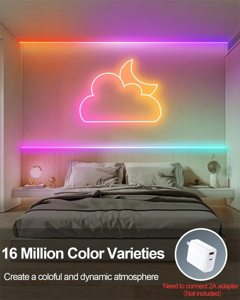 Smart USB Neon LED szalag 5m