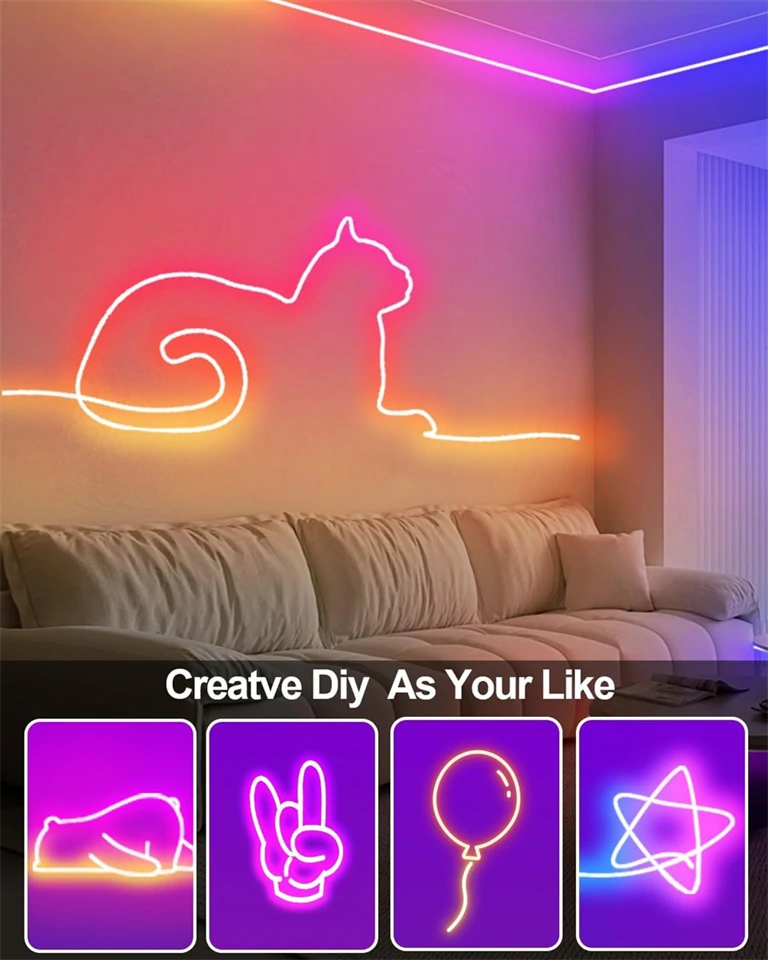 Smart USB Neon LED szalag 5m