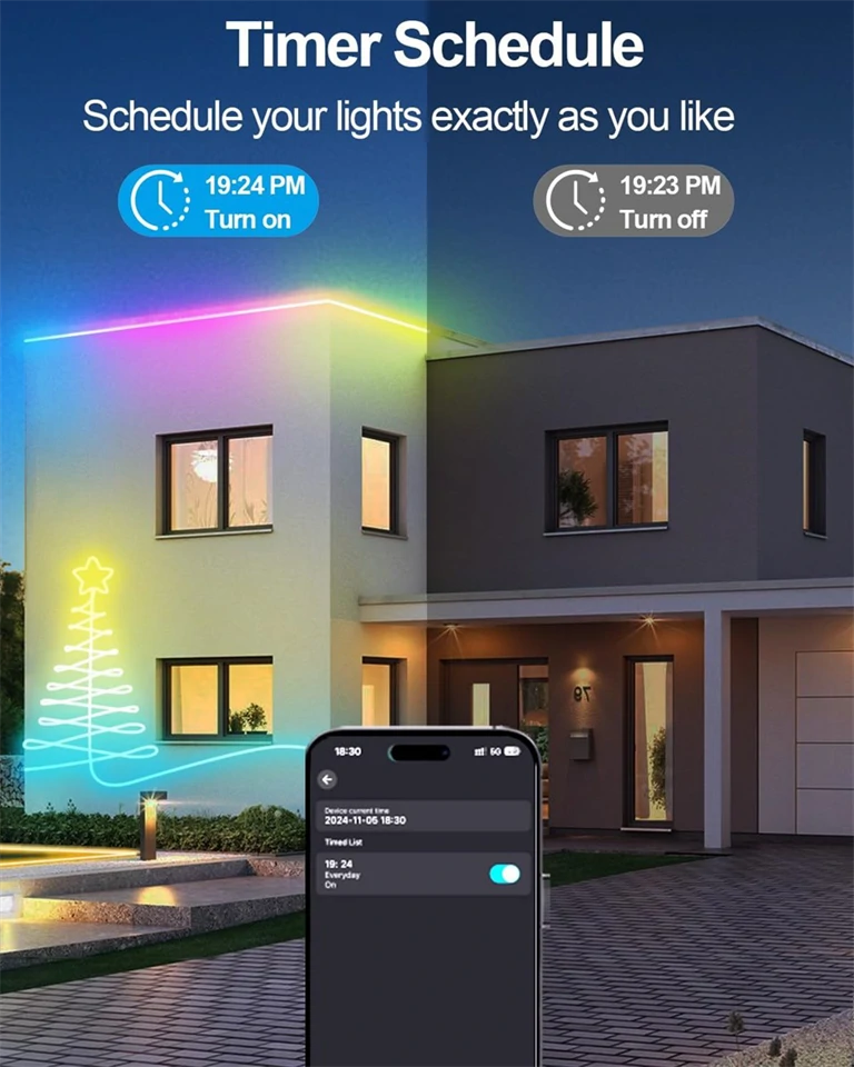 Smart USB Neon LED szalag 5m