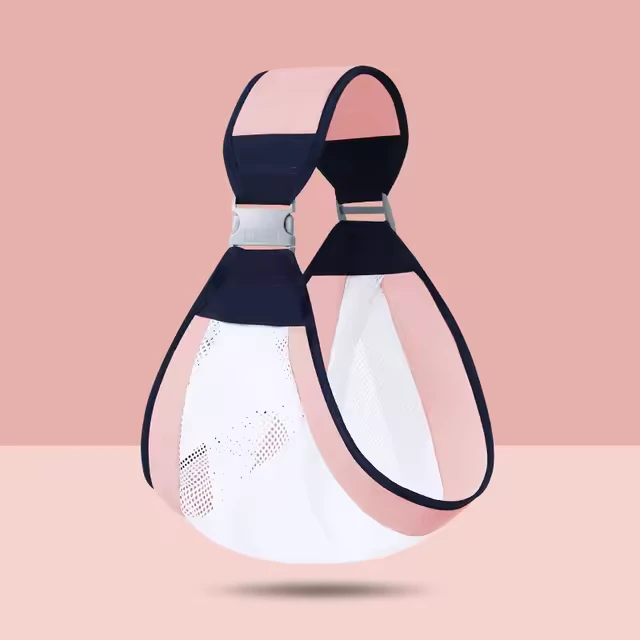 Babahordozó kendő rózsaszín hálós