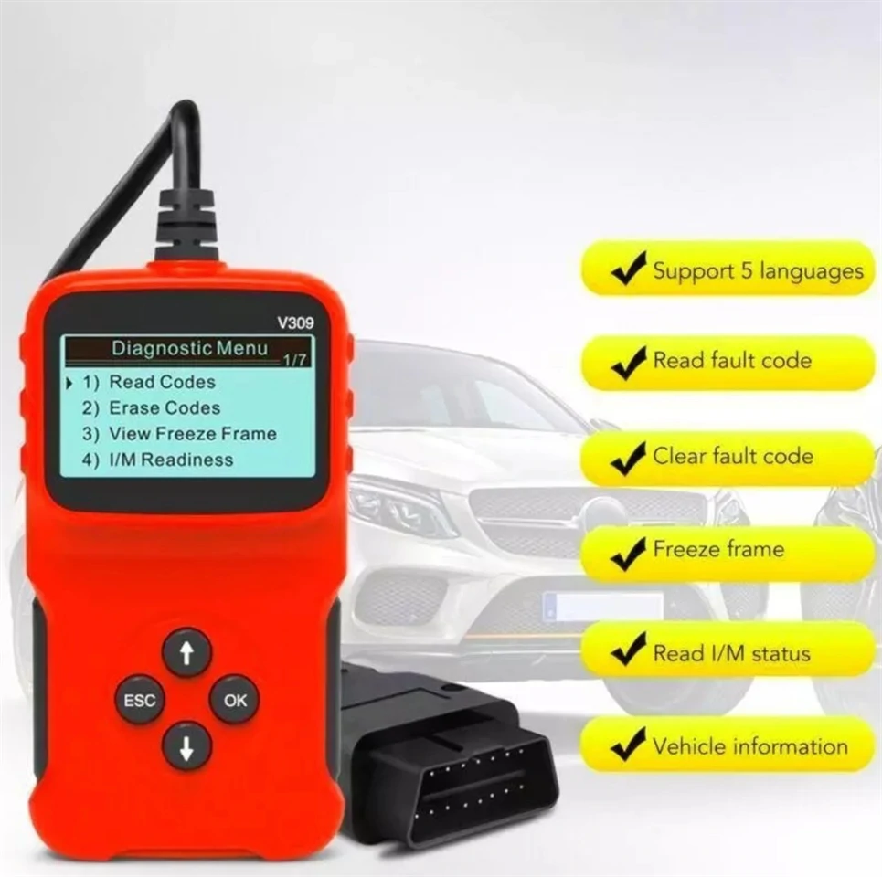 V309 Univerzális OBD2 autódiagnosztikai eszköz