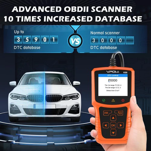 VPOW K88 profi OBDII/EOBD diagnosztikai eszköz