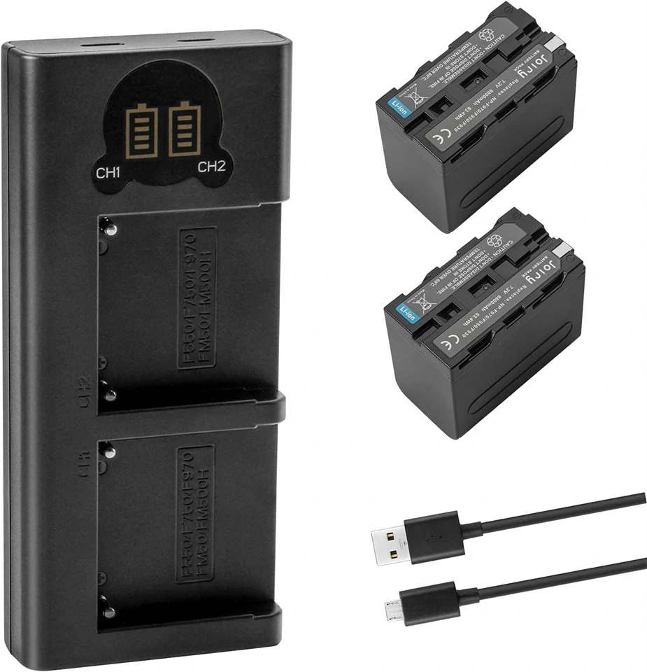 Joiry töltő és 2x F960/970 akkumlátor