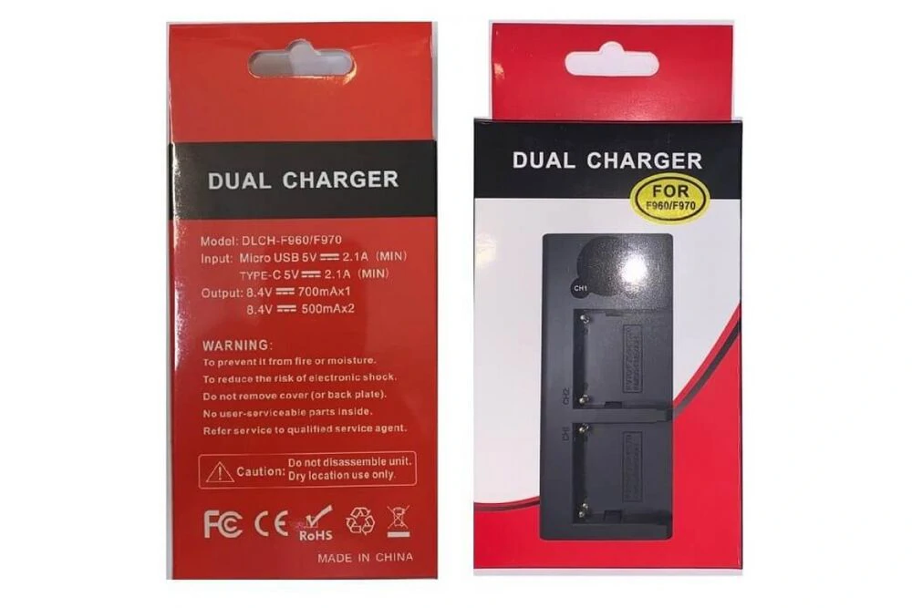 Joiry töltő és 2x F960/970 akkumlátor