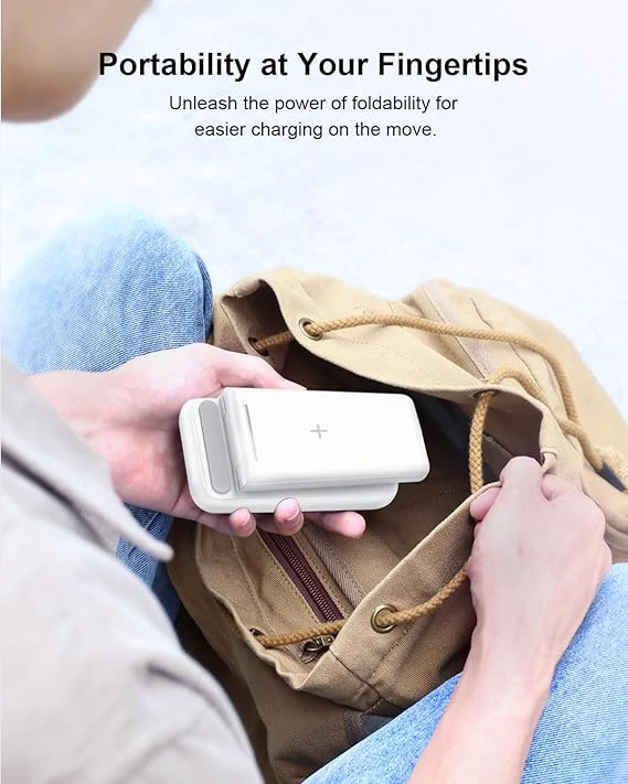 JoyGeek GY-Z8A 3 az 1-ben összecsukható vezeték nélküli töltőállomás