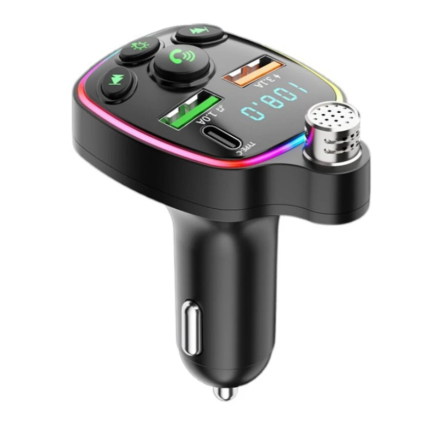 Q11 Bluetooth autós töltő FM adóval, gyorstöltéssel és kihangosítóval