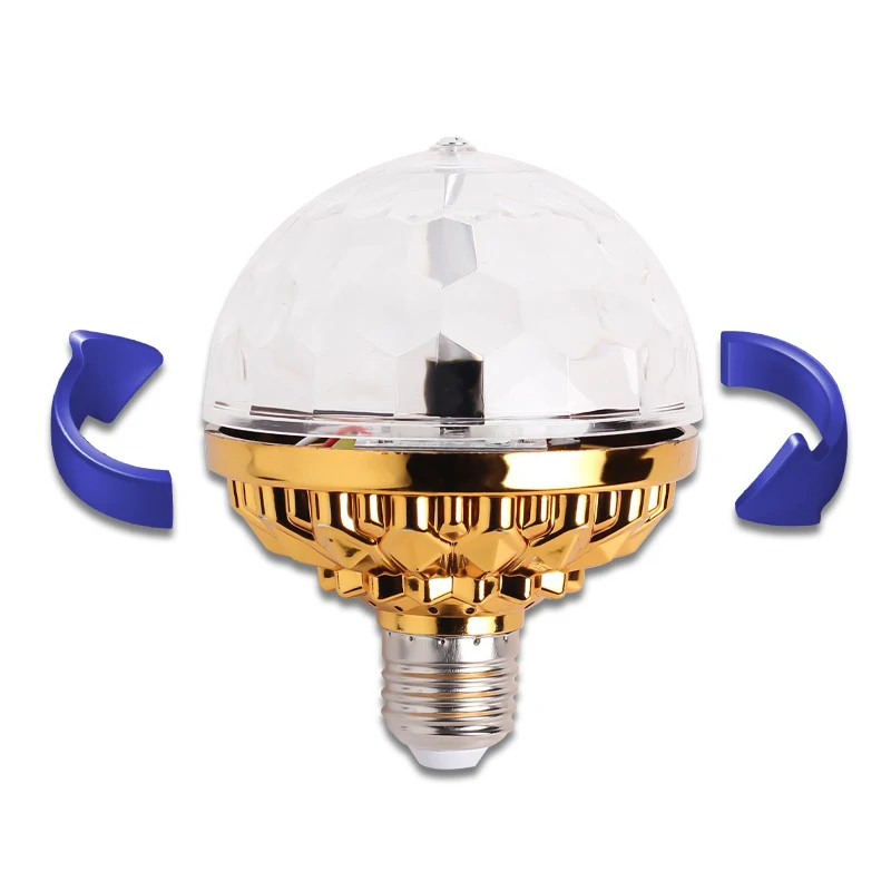 Forgó E27 LED diszkólámpa (3W)