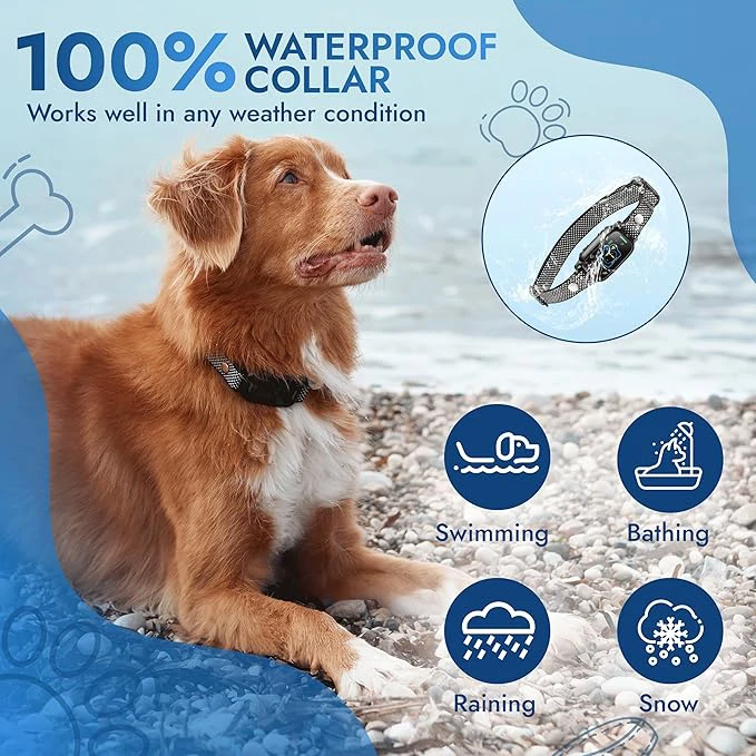 Ugatásgátló kutyanyakörv rezgéssel és hangjelzéssel