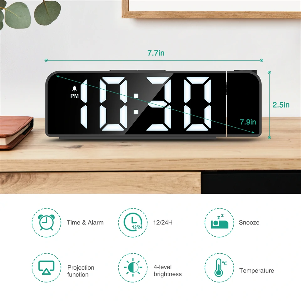 GH8013 LED kivetítős óra