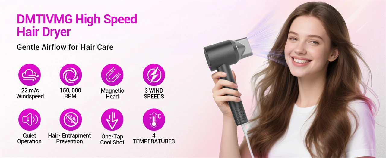 Nagy sebességű hajszárító