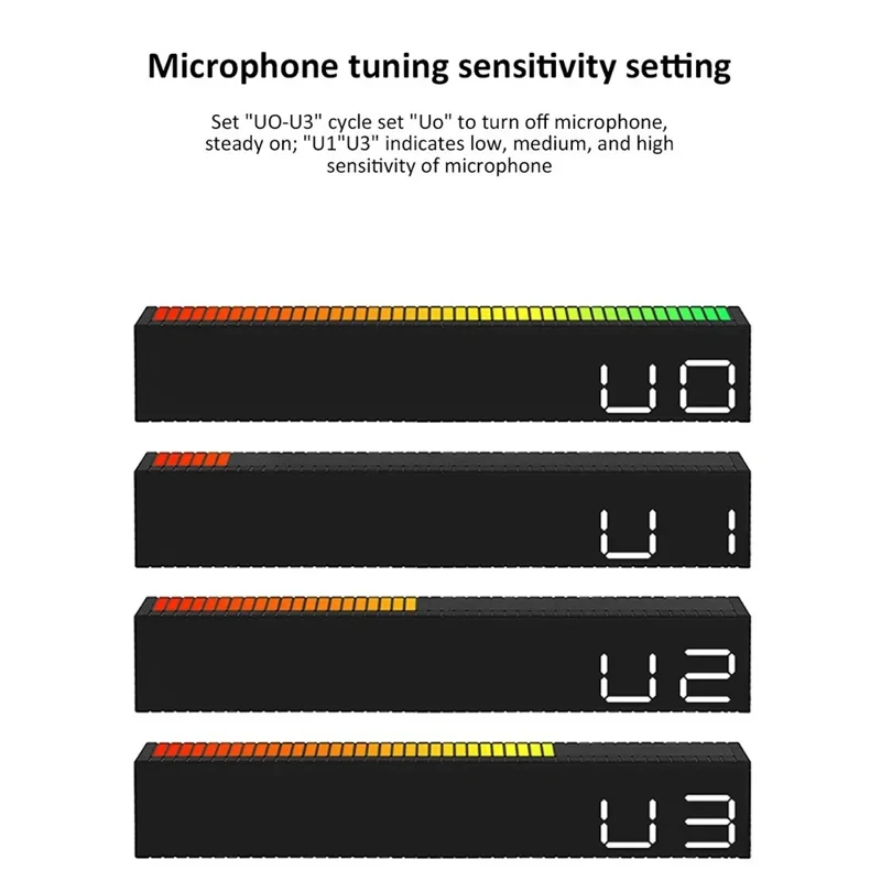 Digitális LED ébresztőóra ritmusra villogó LED sorral