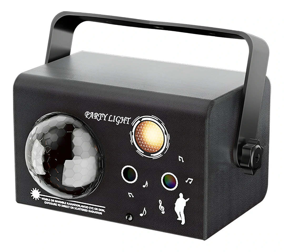 3in1 lézer+LED party fény távirányítóval