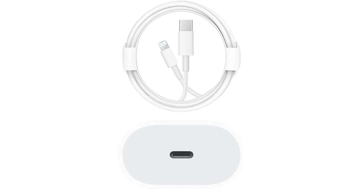 USB-C 20W gyors töltő + 1 méter Lightning kábel
