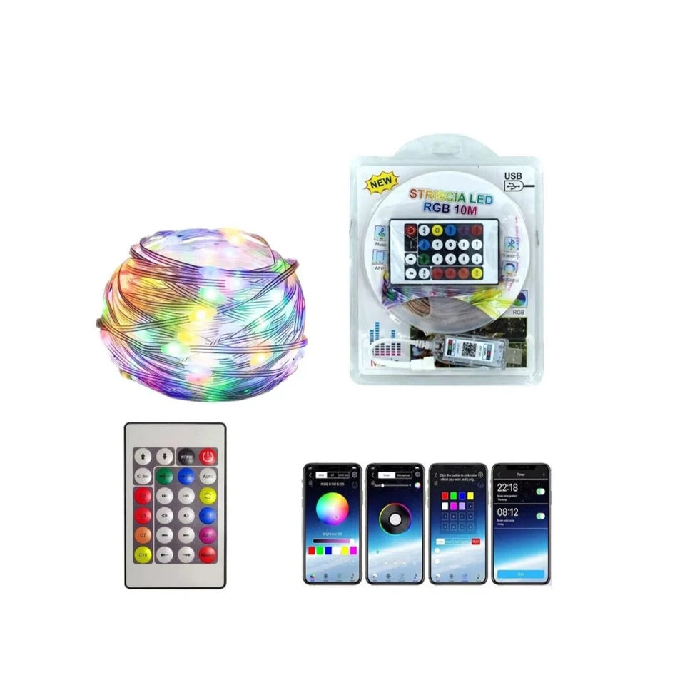 10m USB RGB LED szalag