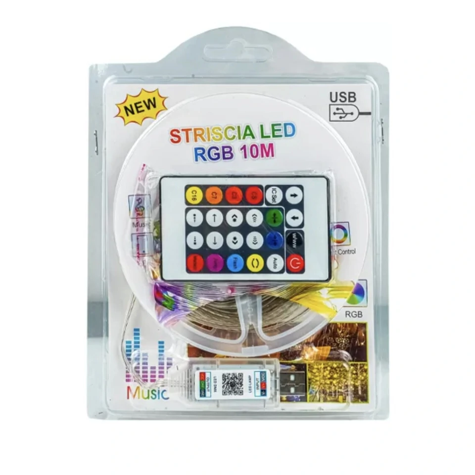 10m USB RGB LED szalag