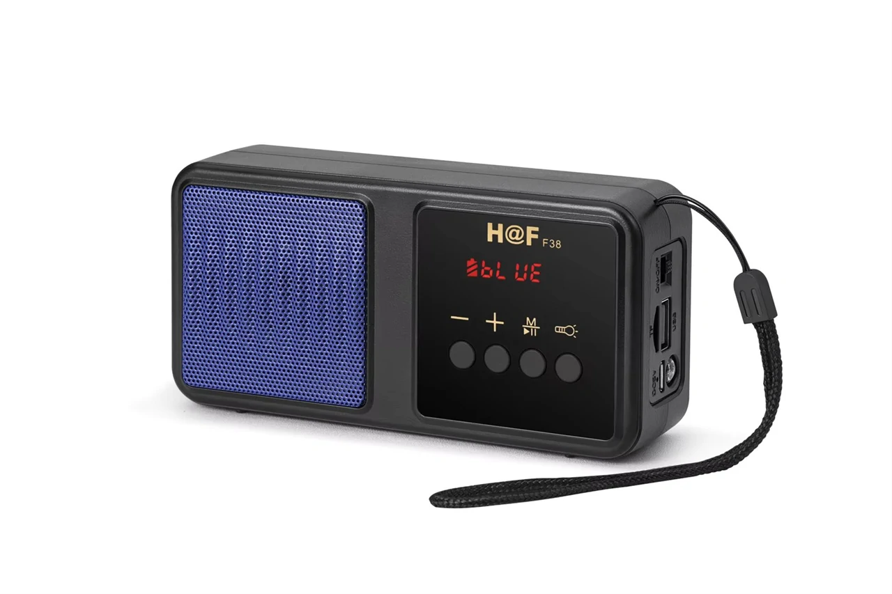 HF-F38 hordozható FM rádió
