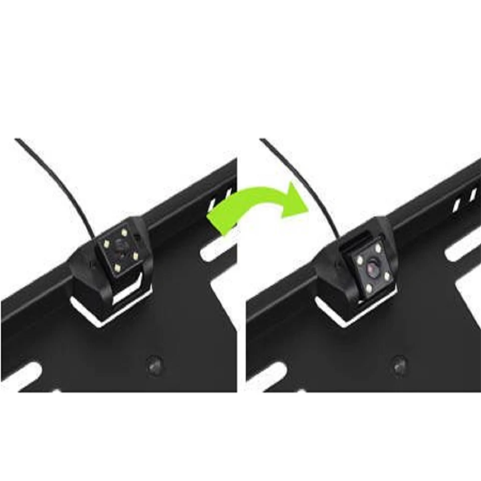 Tolatókamera rendszámtábla kerettel és állítható dőlésszöggel