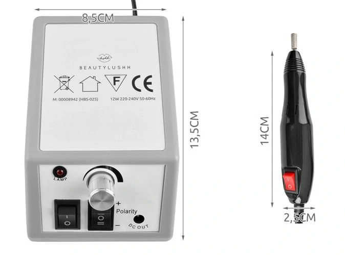 Professzionális körömcsiszoló gép (12 db kiegészítővel)