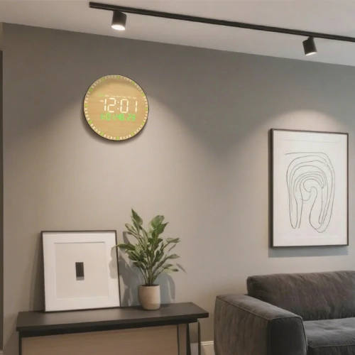 LED bambusz falióra távirányítóval (DS-5823L)