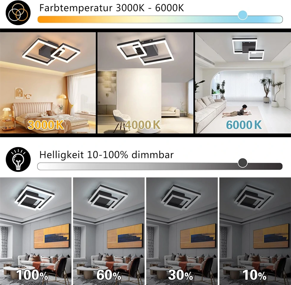 Fa mennyezeti LED lámpa 30W