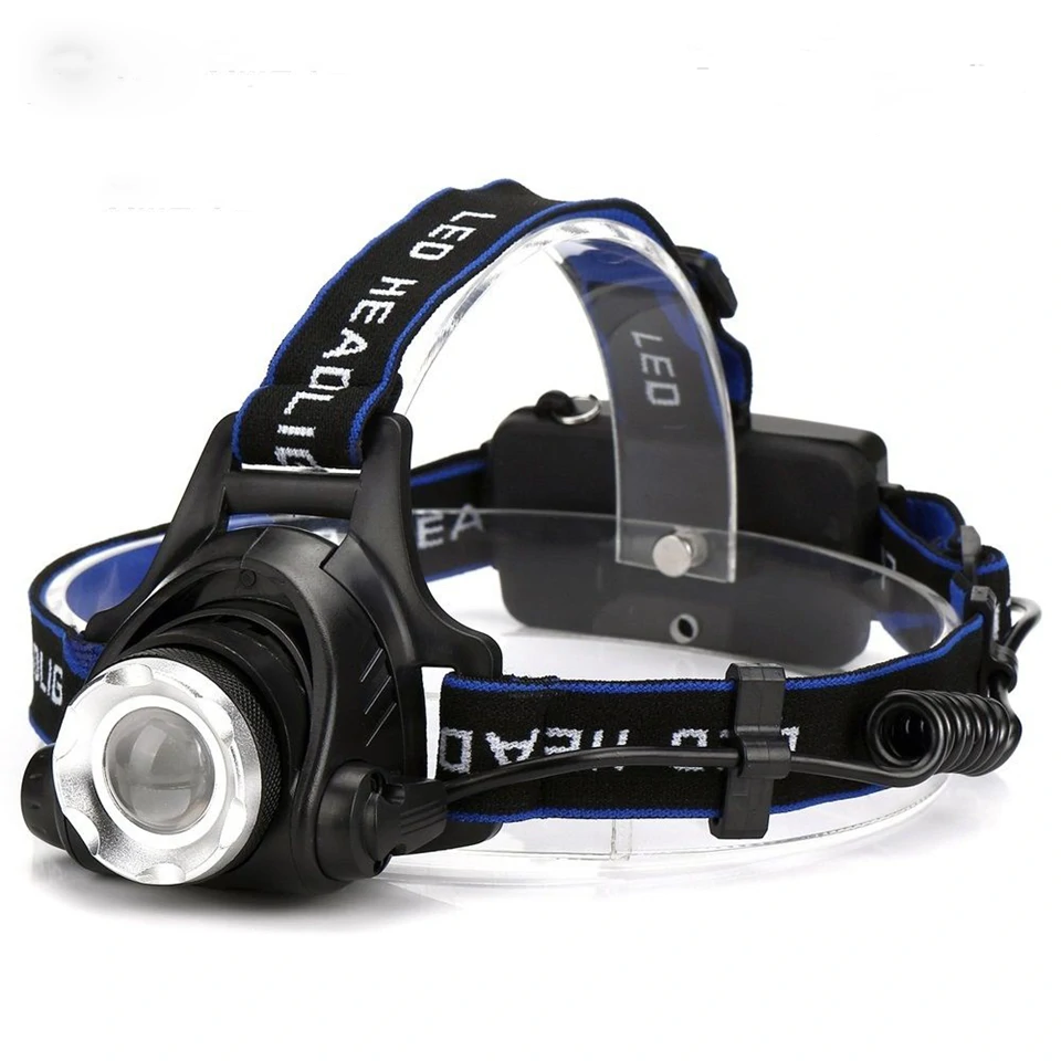 Nagy kapacitású Cree LED fejlámpa fókuszállítással