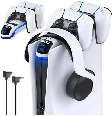 OIVO dual konzoltöltő és fejhallgató állvány (IV-P5252)