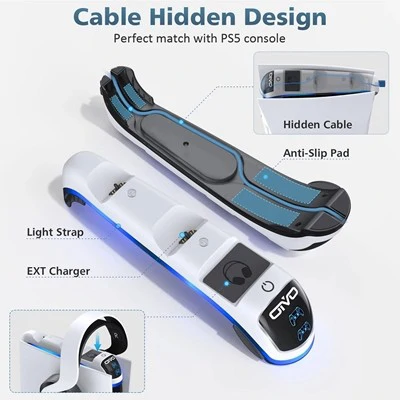 OIVO dual konzoltöltő és fejhallgató állvány (IV-P5252)