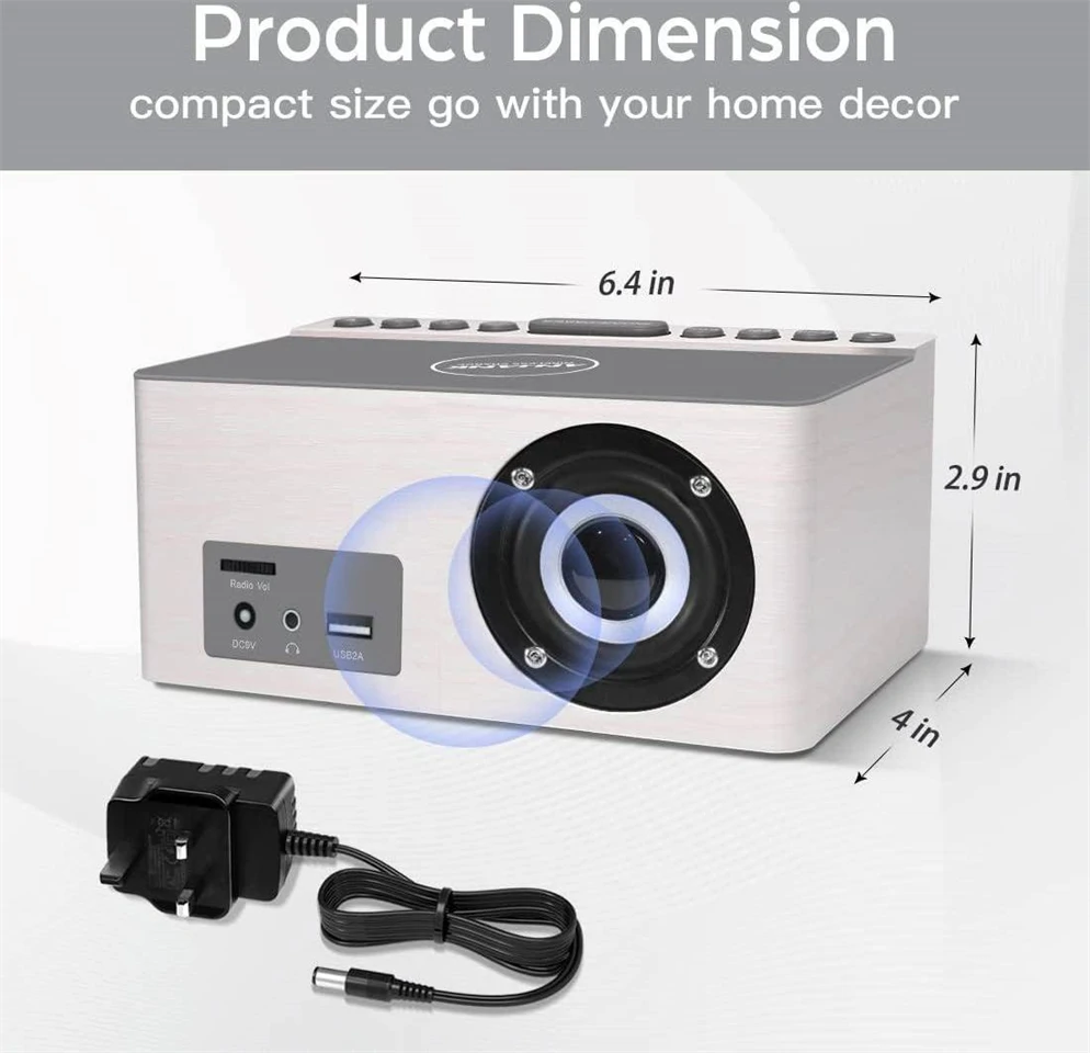 ANJANK AC190 digitális fa ébresztőóra