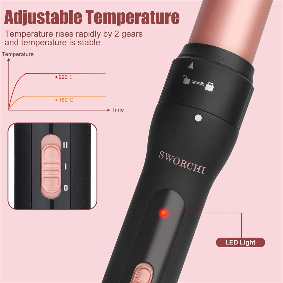 Sworchi 3in1 cserélhető kerámiás hajsütővas