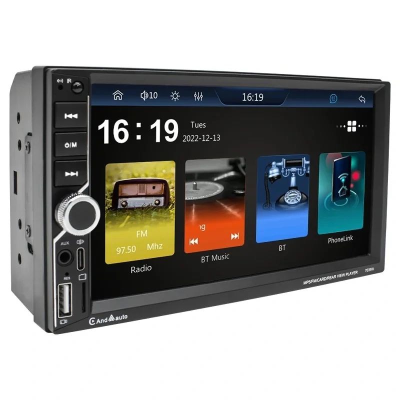 7035W 2DIN Bluetooth Autós MP5 Lejátszó