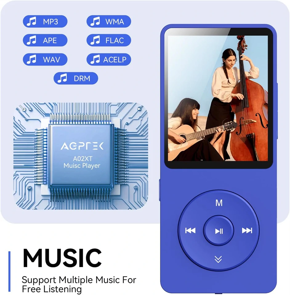 AGPTEK A02XT 32GB MP3 lejátszó