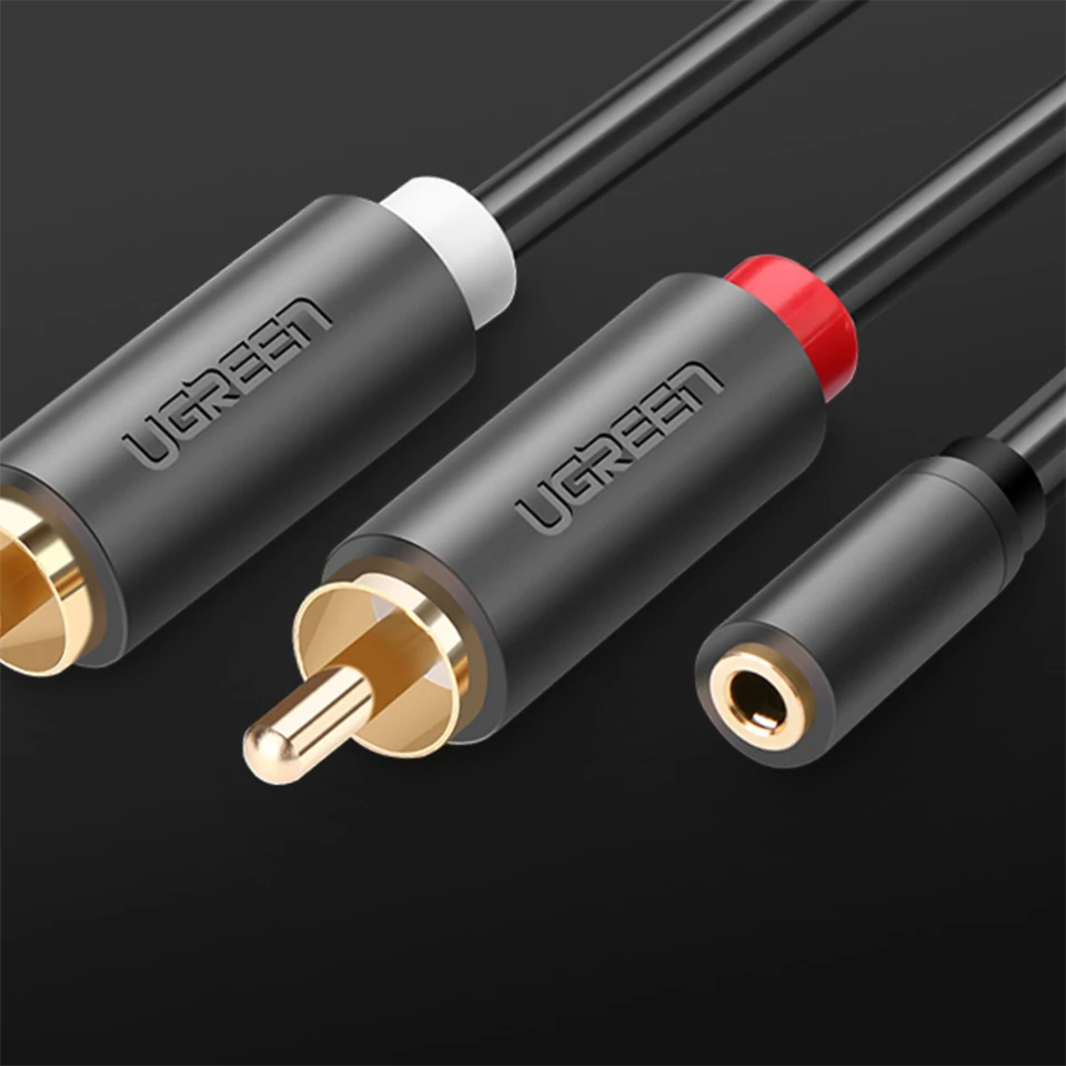 UGREEN 2xRCA kábel (Cinch) jack 3.5 mm 25cm