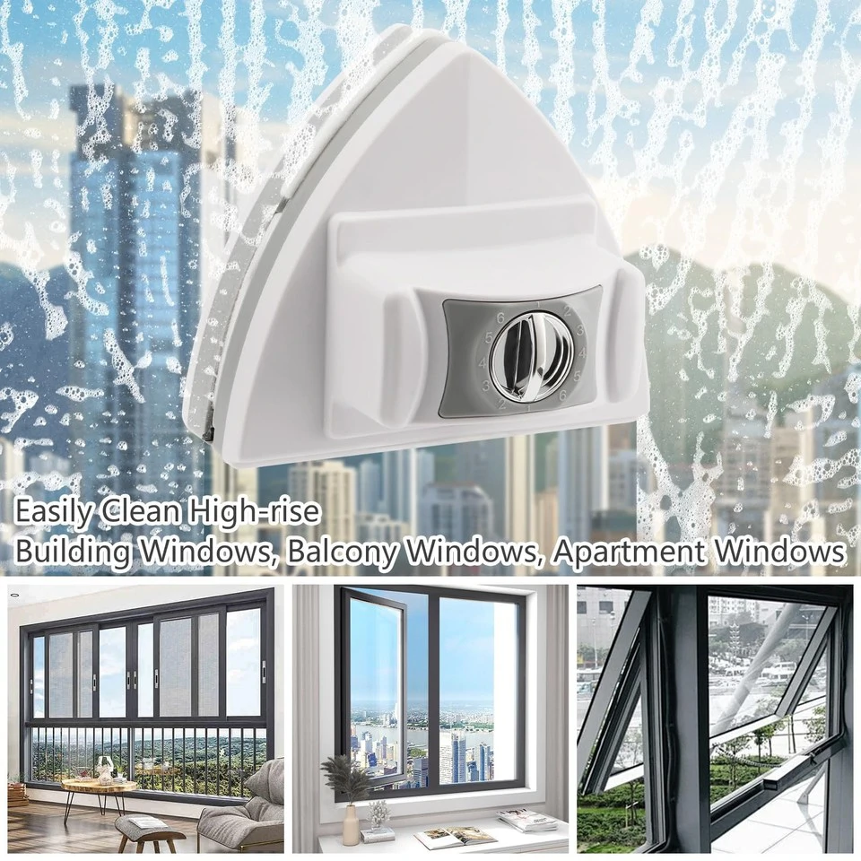 Mágneses ablaktisztító biztonsági kötéllel (5-35 mm)