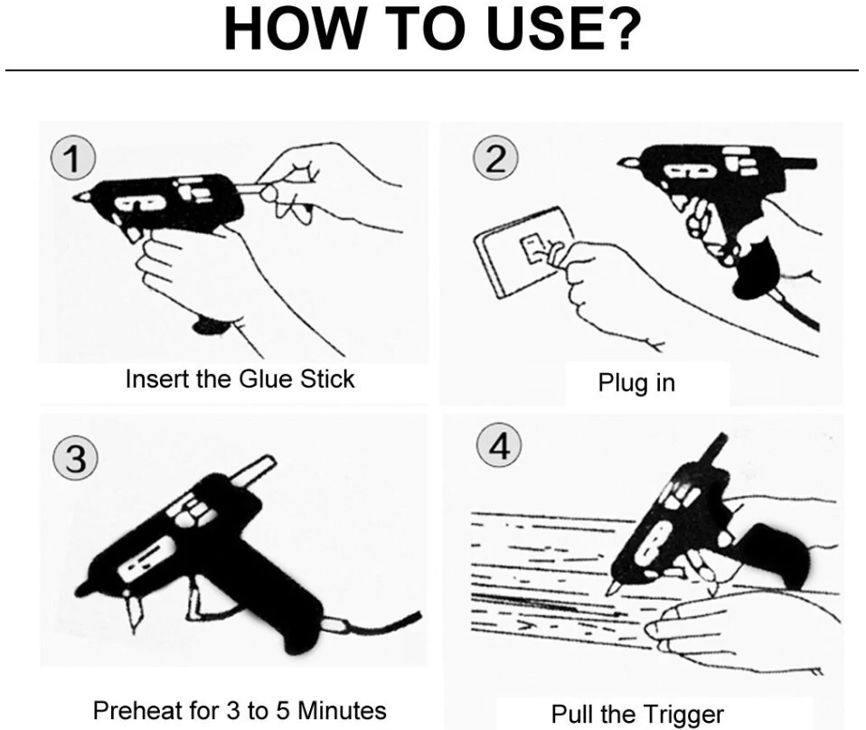 Glue Gun elektromos ragasztópisztoly 20W