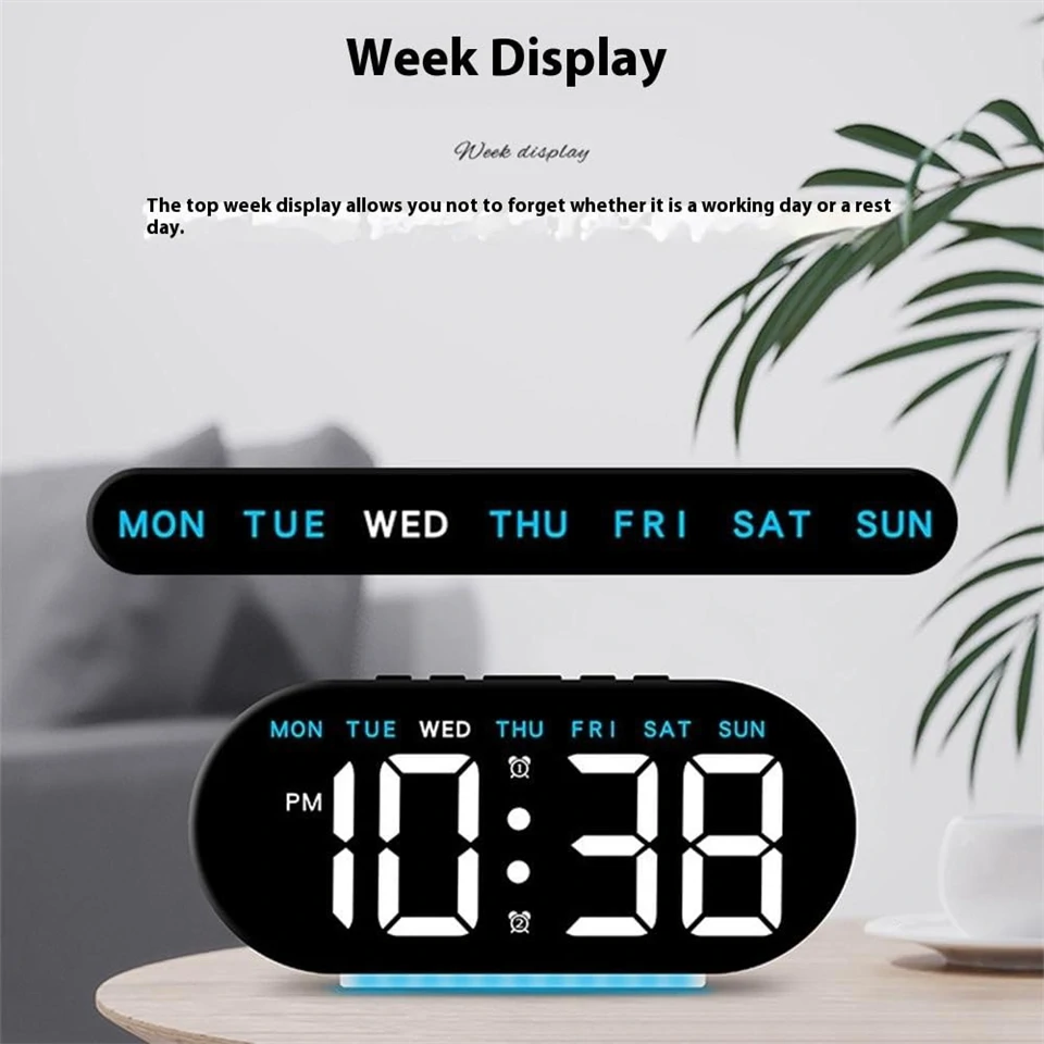 GH8035 ébresztőóra LED világítással