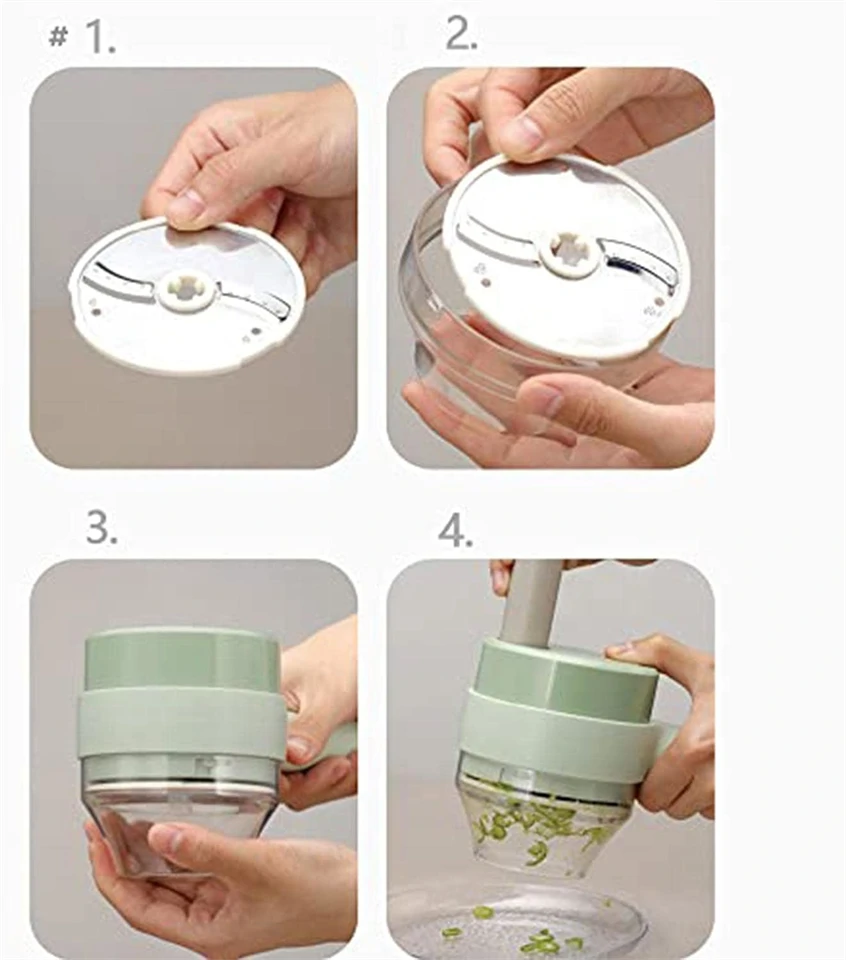 4in1 multifunkciós elektromos zöldségaprító