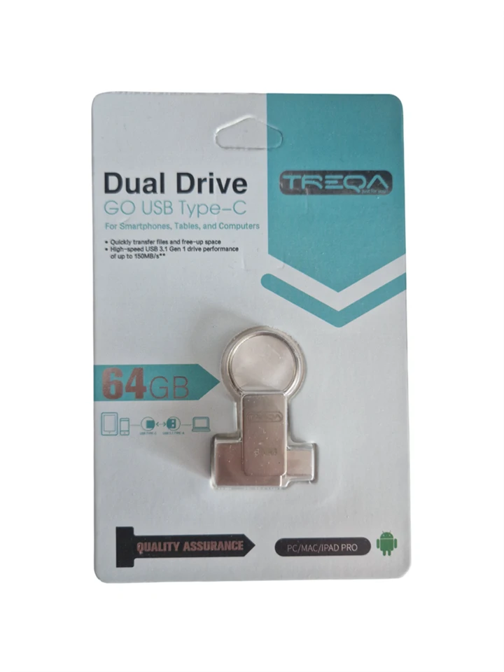 Trequa 64GB dual USB-A+C Pendrive