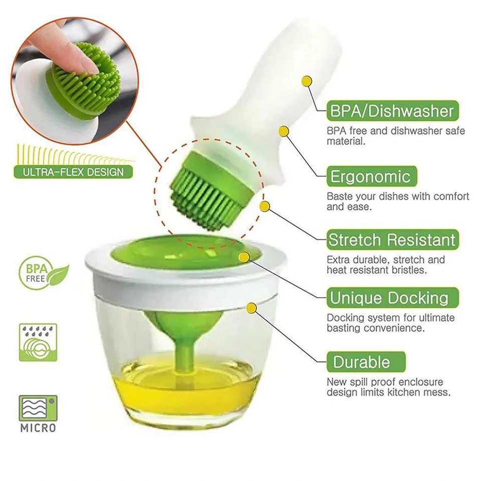 Szilikon kenőszett ecsettel