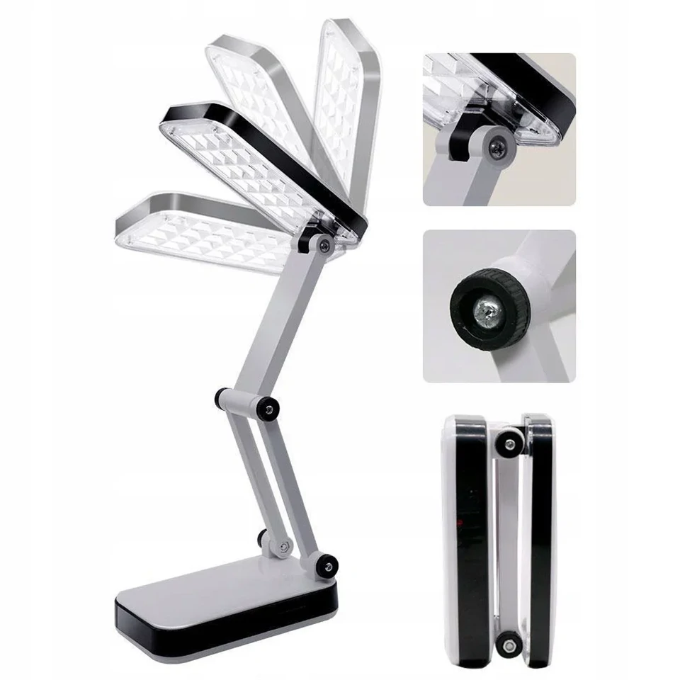 Összecsukható LED asztali lámpa állítható fényerővel