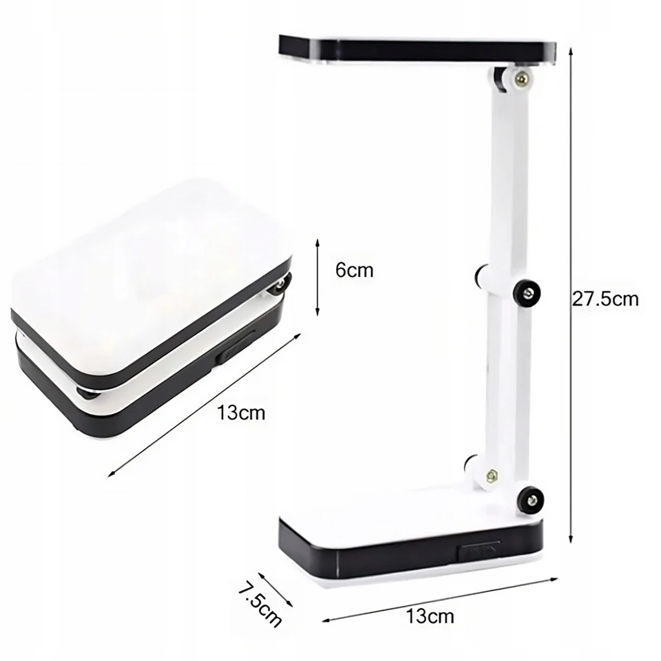 Összecsukható LED asztali lámpa állítható fényerővel