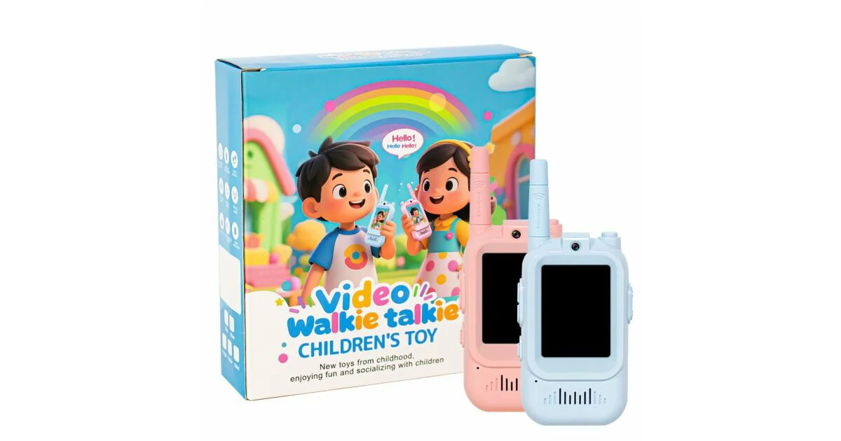Videos walkie-talkie szett HD kameráva gyerekeknek