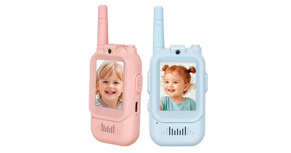Videos walkie-talkie szett HD kameráva gyerekeknek